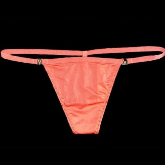 Victoria's Secret Other - Victoria's Secret Very Sexy LOVE Smooth Satiny V string panty Ripe Papaya